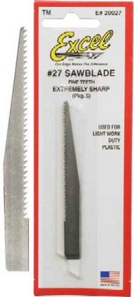  Excel Knives  NoScale #27 Saw Blades (5) EXL20027