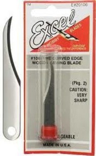  Excel Knives  NoScale Fine Concave Carving Blades (2) EXL20106