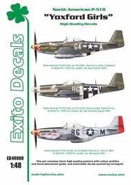  Exito Decals  1/48 Yoxford Girls - North-American P-51D Mustang EXED48008