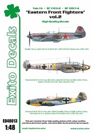  Exito Decals  1/48 Eastern Front Fighters vol.2 Yak-1b, Bf.110 and Bf.109 EXED48013
