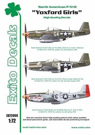  Exito Decals  1/72 Yoxford Girls - North-American P-51D Mustang EXED72008