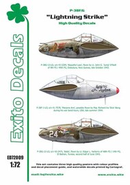  Exito Decals  1/72 Lockheed P-38F/G Lightning - 'Lightning Strike' EXED72009