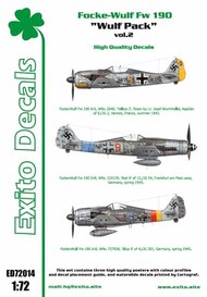  Exito Decals  1/72 Wulf Pack vol.2 - Fw.190s EXED72014