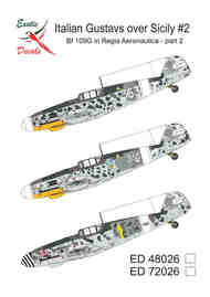  Exotic Decals  1/48 Italian Gustavs over Sicily #2  Messerschmitt Bf.109G in Regia Aeronautica part 2 EED48026