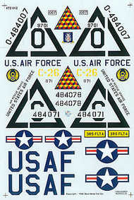 Boeing KB-29P/SB-29A Superfortress (4) 44-84007 420 ARS UK 1957; 44-69704 97ARS 47BW 1952; 44-84071 509ARS 509BW Walker Air Force Base 1951; 44-84078 3RS Flt A. 1951 #EC7212