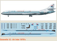  F-rsin  1/144 Caravelle 12 Air Inter 70's FRS4069