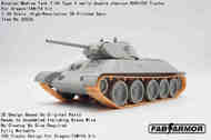 Russian Medium Tank T-34 Type V early double chevron KhPz183 Tracks #FA35036