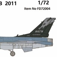 Lockheed-Martin F-16C California ANG Sacramento Mather AFB 2011' #FD72004