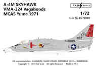 Douglas A-4M Slyhawk VMA-324 VagabondsMCAS Yuma 1971' FD72089
