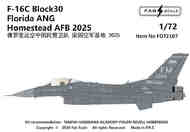 Lockheed-Martin F-16C Block 30 Florida ANG Homestead AFB 2025 FD72107