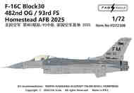 Lockheed-Martin F-16C Block 30 482nd OG / 93rd FS Homestead AFB 2025 FD72108