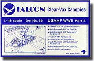  Falcon Industries  1/48 Canopies: USAAF WWII Pt.2 FCV036