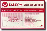  Falcon Industries  1/48 World War II Fighters & Attack Aircraft Canopies FCV037