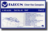  Falcon Industries  1/48 RAF WW II Canopies (Pt.2) FCV040