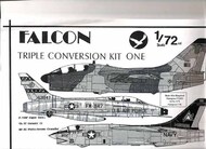 Vought RF-8 Crusader, LTV TA-7C Corsair and North-American TF-100F Super Sabre. Two seat conversions set. (vacform) FNC001