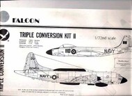 McDonnell F2H-3 Banshee; Grumman  Trader and Lockheed EP-3E Orion. (vacform) FNC002