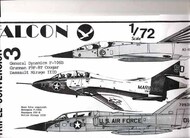 Two seat conversions. Grumman F9F-9 Cougar; Convair TF-106B Delta Dart and Dassault-Mirage III (vacform) FNC003