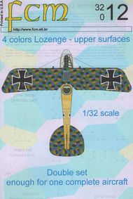  FCM Decals  1/32 4-Color Lozenge (Upper - 2 Sheets) FCM32012