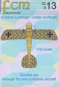  FCM Decals  1/32 4-Color Lozenge (Lower - 2 Sheets) FCM32013