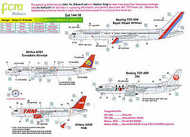  FCM Decals  1/144 A320 TAM, A321 TransAsia Airways, Boeing FCM14416