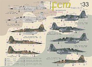  FCM Decals  1/48 Northrop F-5B/F-5E/F-5F in Brazilian Service FCM48033