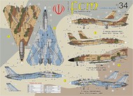  FCM Decals  1/48 Persian Eagles, McDonnell F-4D/F-4E Phantoms FCM48034