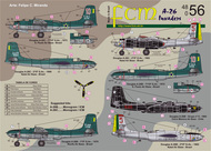  FCM Decals  1/48 Douglas A-26B/A-26C Invaders. Brazil and Chile Air Force FCM48056