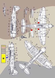  FCM Decals  1/48 Republic P-47D Thunderbolt - os desviados da FEB na Italia FCM48059