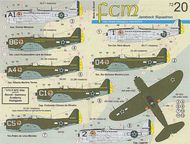  FCM Decals  1/72 Jambock Squadron - Tarquinia 1944. Brazilian Republic P-47D Thunderbolt. OUT OF STOCK IN US, HIGHER PRICED SOURCED IN EUROPE FCM72020