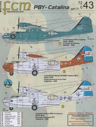  FCM Decals  1/72 Consolidated PBY Catalina - Brasil & Argentina (2) FCM72043