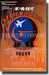  Fightertown Decals  1/48 F/A-18C VFA-94 "Mighty Shrikes" FTD48022