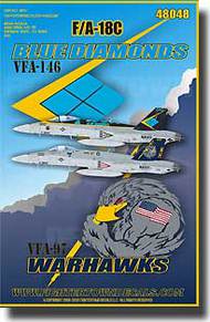  Fightertown Decals  1/48 F/A-18E VFA-27 Royal Maces 2004 - 2008 FTD48048