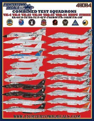  Fightertown Decals  1/48 25 aircraft including 14 Grumman Tomcat options FTD48084