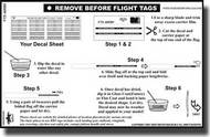  Fightertown Decals  1/48 Remove Before Flight Tags FTD48RBF