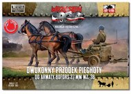 WWII Horse-Drawn Cart w/2 Horses & Soldier for Bofors 37mm z36 Gun* #FRF92