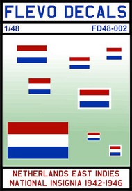  Flevo Decals  1/48 Netherlands East Indies National Insignia 1942-46 FV48002