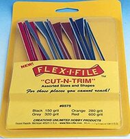  Flex-I-File/Alpha Abrasives  NoScale Flexi-I-File Cut-n-Trim Sanding Tapes; Assorted Sizes & Shapes FLX8575