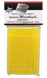  Flex-I-File/Alpha Abrasives  NoScale Micro Brushes - Yellow - Fine - 100 pack FXF1351