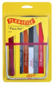  Flex-I-File/Alpha Abrasives  NoScale Flex-Set : Flex-I-File Frame, 8 Files, 5 Flex-Pad Sanding Sticks FXF550