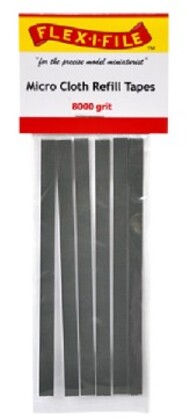  Flex-I-File/Alpha Abrasives  NoScale Flex-I-File 8000 Grit Micro Cloth Refill Tapes (6) for #123 & #700 FXF8000