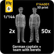 2 x captain + 50 x sailor with berets 3D-Printed #F144001