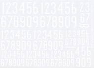 1936-62 Swedish Narrow Numerals/ White #FCA48008
