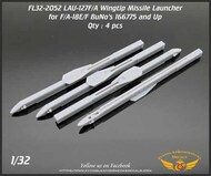  Flying Leathernecks  1/32 LAU-127F/A wingtip launcher for Meng/Has F/A-18E/F late BuNos 166775 and up OUT OF STOCK IN US, HIGHER PRICED SOURCED IN EUROPE ORDFL322052