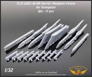  Flying Leathernecks  1/32 McDonnell-Douglas AV-8B Harrier Weapons Pylons OUT OF STOCK IN US, HIGHER PRICED SOURCED IN EUROPE ORDFL322063