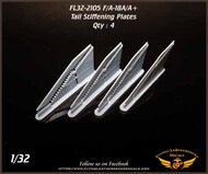  Flying Leathernecks  1/32 Boeing F/A-18A/A+ Tail Stiffening Plates OUT OF STOCK IN US, HIGHER PRICED SOURCED IN EUROPE ORDFL322105