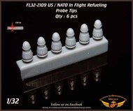  Flying Leathernecks  1/32 US/NATO inflight refuelling probe tips x 6 OUT OF STOCK IN US, HIGHER PRICED SOURCED IN EUROPE ORDFL322109