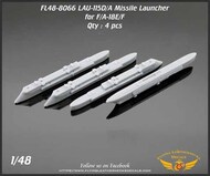 Flying Leathernecks  1/48 LAU-115D/A Launcher (Boeing F/A-18E /F dual LAU-127B/A carriage) 3D-Printed 4 Launchers ORDFL488066