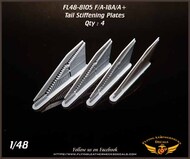  Flying Leathernecks  1/48 Boeing F/A-18A/A+ Hornet Tail Stiffening Plates 3D-Printed OUT OF STOCK IN US, HIGHER PRICED SOURCED IN EUROPE ORDFL488105