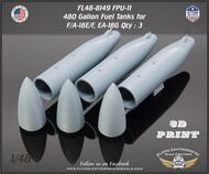  Flying Leathernecks  1/48 FPU-11 480 Gallon Fuel Tanks for F/A-18E/F, EA-18G FL48-8149