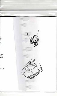 McDonnell-Douglas AV-8B, Harrier Gr.7/9 HUD Glass. Cut in .007 clear styrene #ORDFLS32003